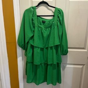 Green Ruffle Dress